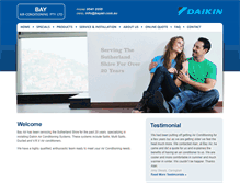 Tablet Screenshot of bayair.com.au
